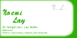 noemi lay business card